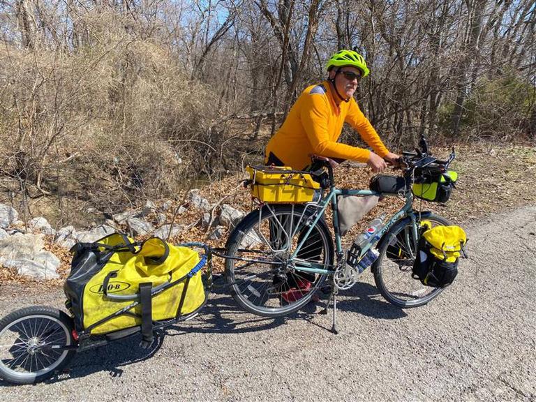 Bike Touring with a Single Wheel Trailer